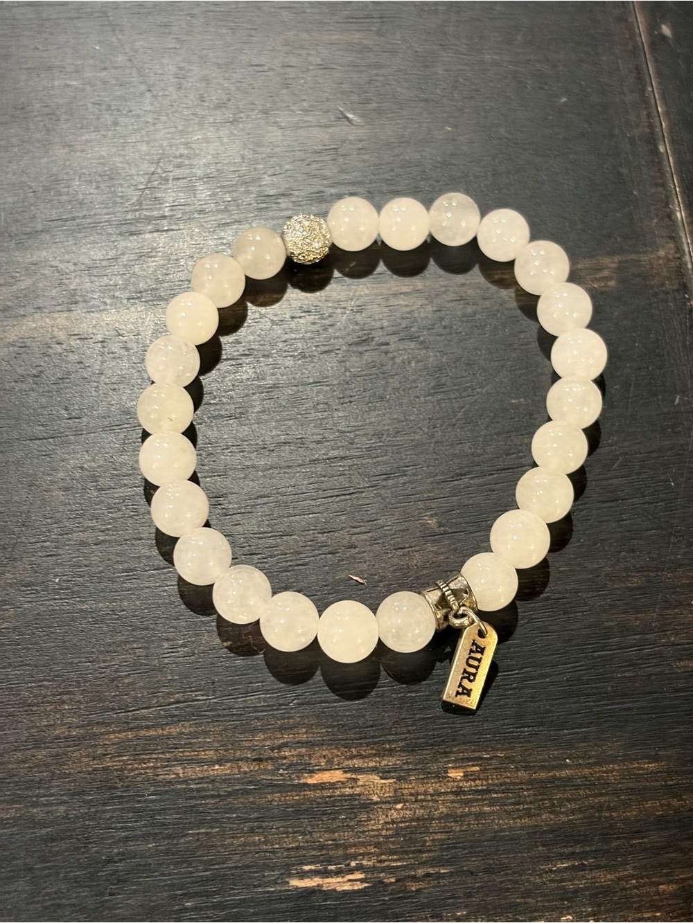Snow quartz bracelet